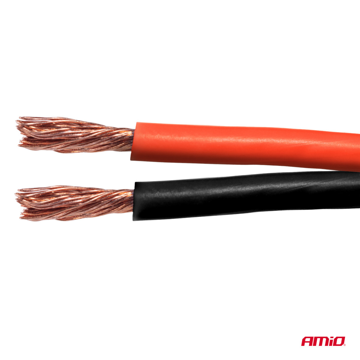 Tvåledar CCA-högtalarkabel 2×0,75 mm², 100 m, 3,75 A AMIO-04457