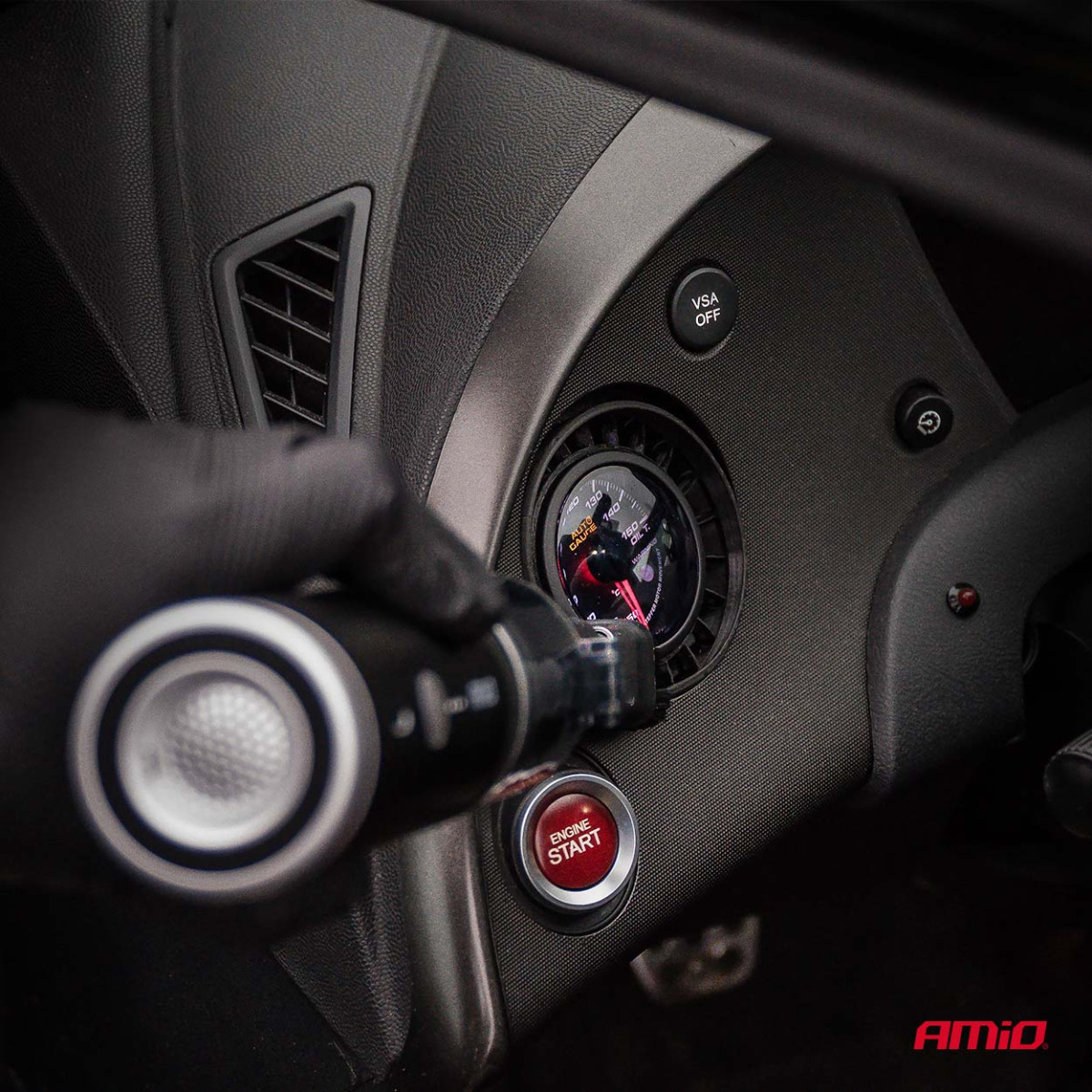 Trådlös bilpump med pumpfunktion 100W 20 kPa USB-C AMIO-04785