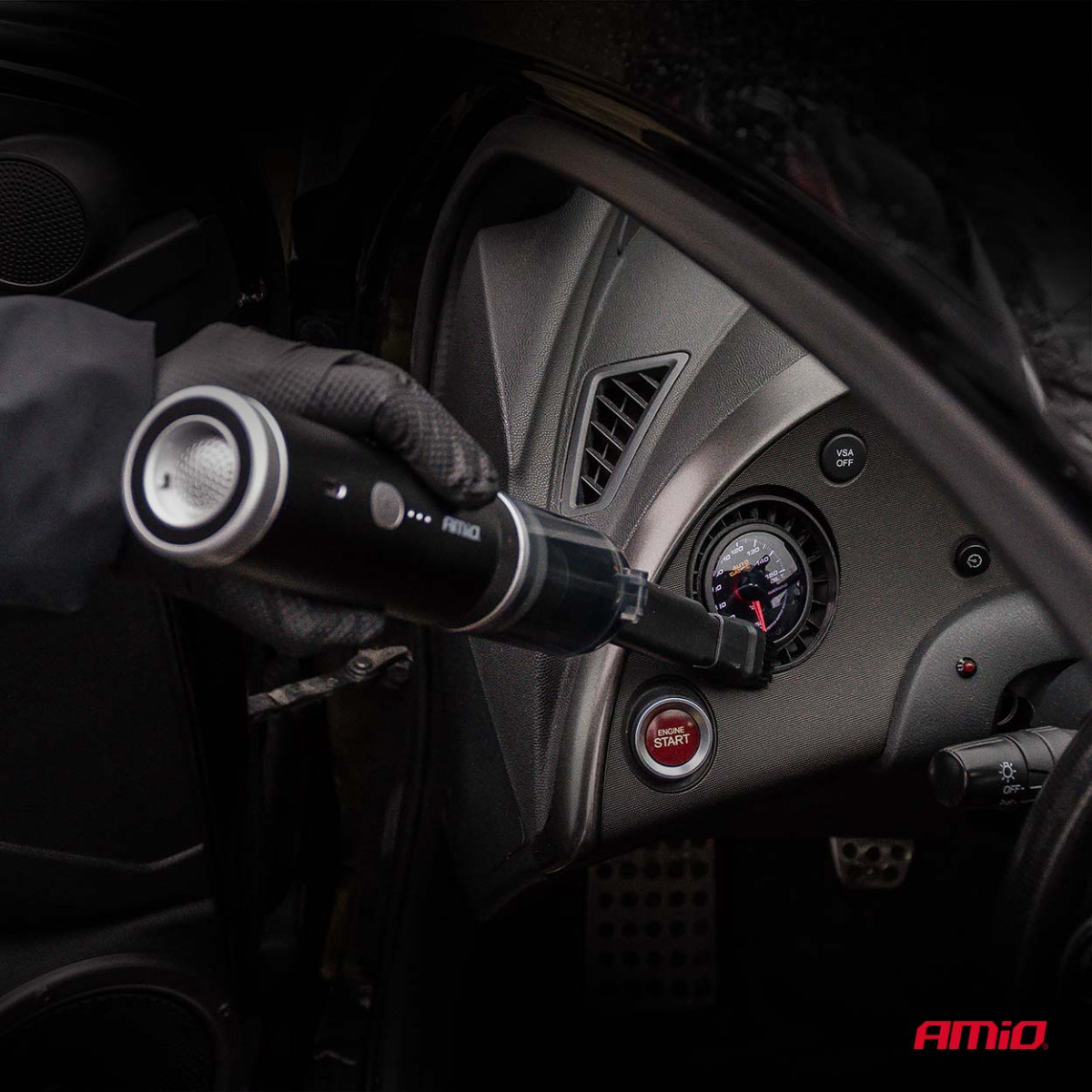 Trådlös bilpump med pumpfunktion 100W 20 kPa USB-C AMIO-04785