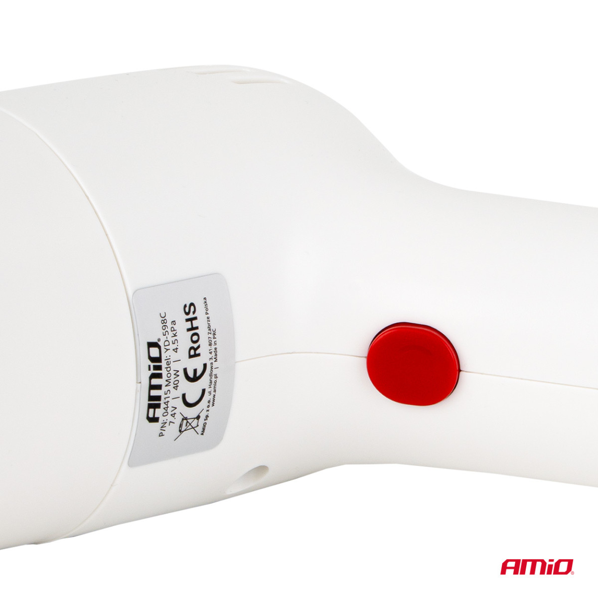 Sladdlös bildammsugare 40 W, 4,5 kPa, USB-C, med HEPA-filter, VC-07 AMIO-04415