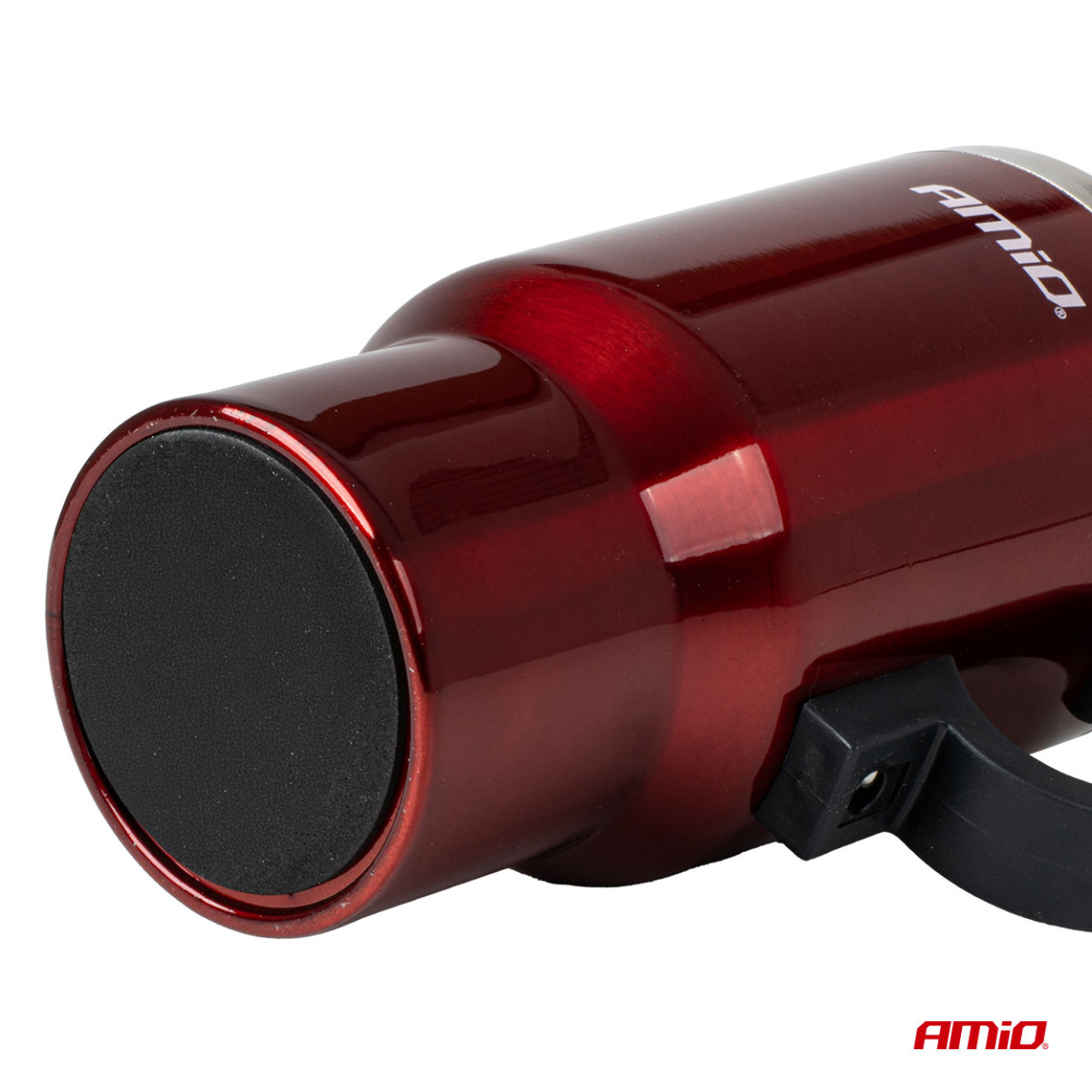 Bilvattenkokare med kopp, 450 ml 12V, röd, AMIO-02177