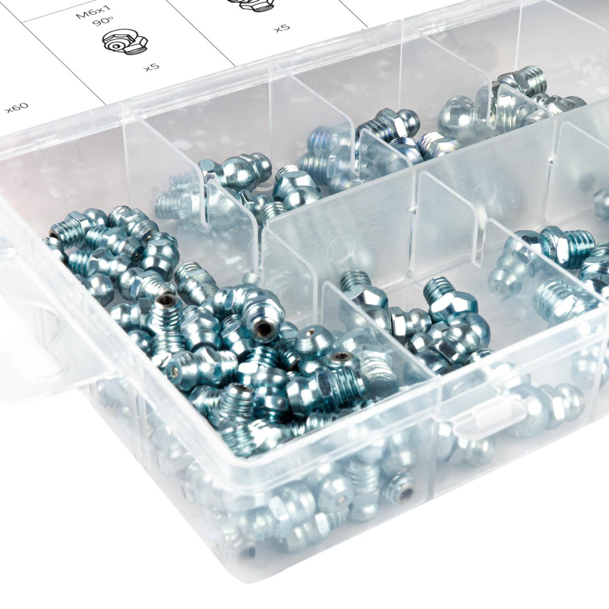 Smörjpunktssats, 110 delar, AMIO-03142