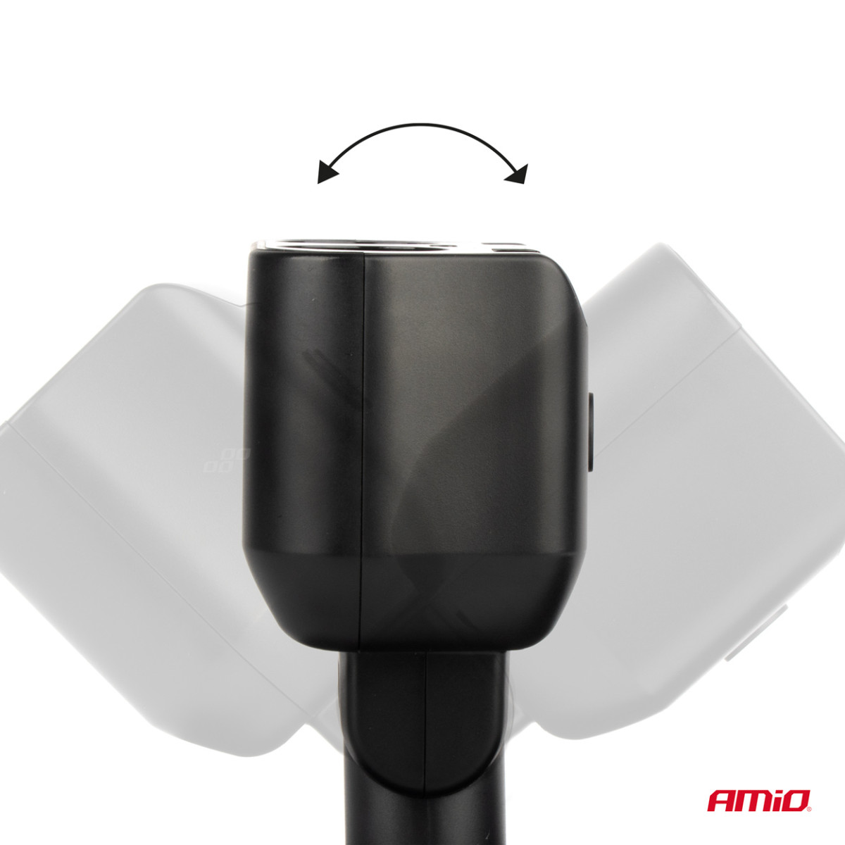 Dubbelt biluttag 2x USB + 1x USB-C 12/24V, max 200W, AMIO-04173