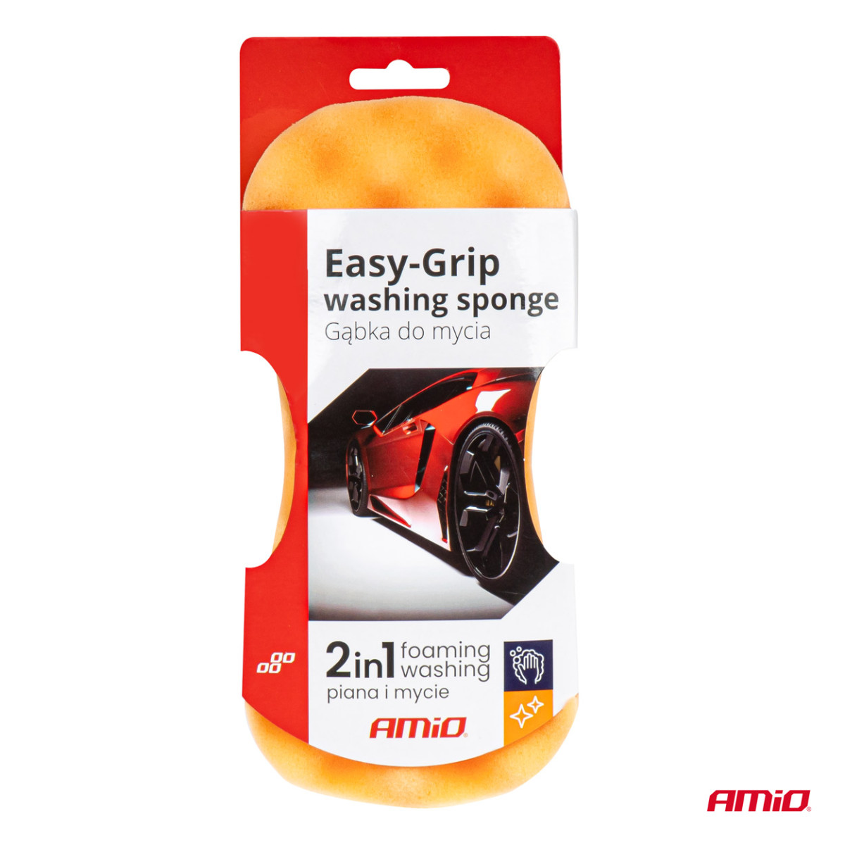 Mjuk biltvättsvamp Easy-Grip, AMIO-03841