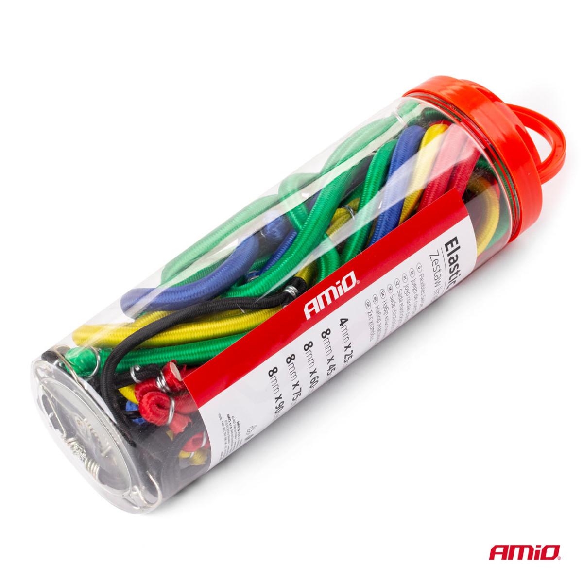 Set med 12 elastiska bagageremmar, BSTRAP-11 AMIO-02836