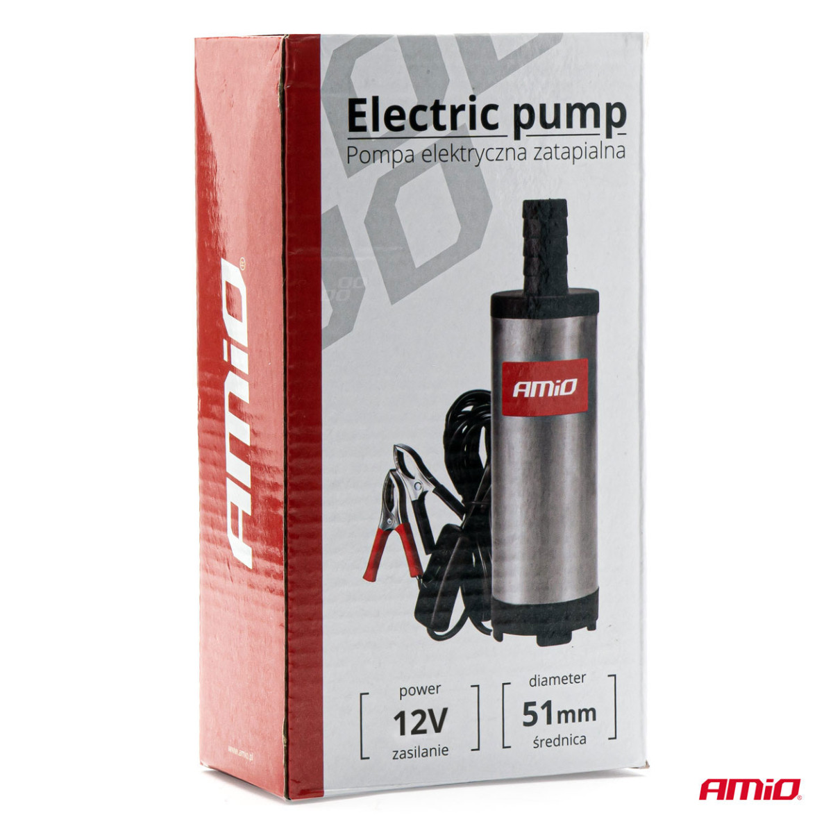 Elektrisk dränkbar bränslepump 12 V, diameter 51 mm AMIO-02068