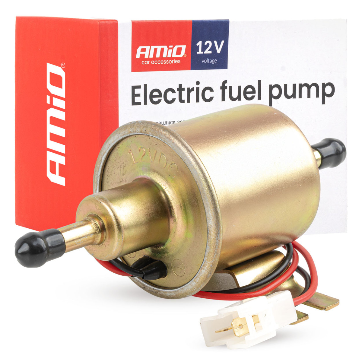 Elektrisk bränslepump, 8 mm, 12 V AMIO-04924