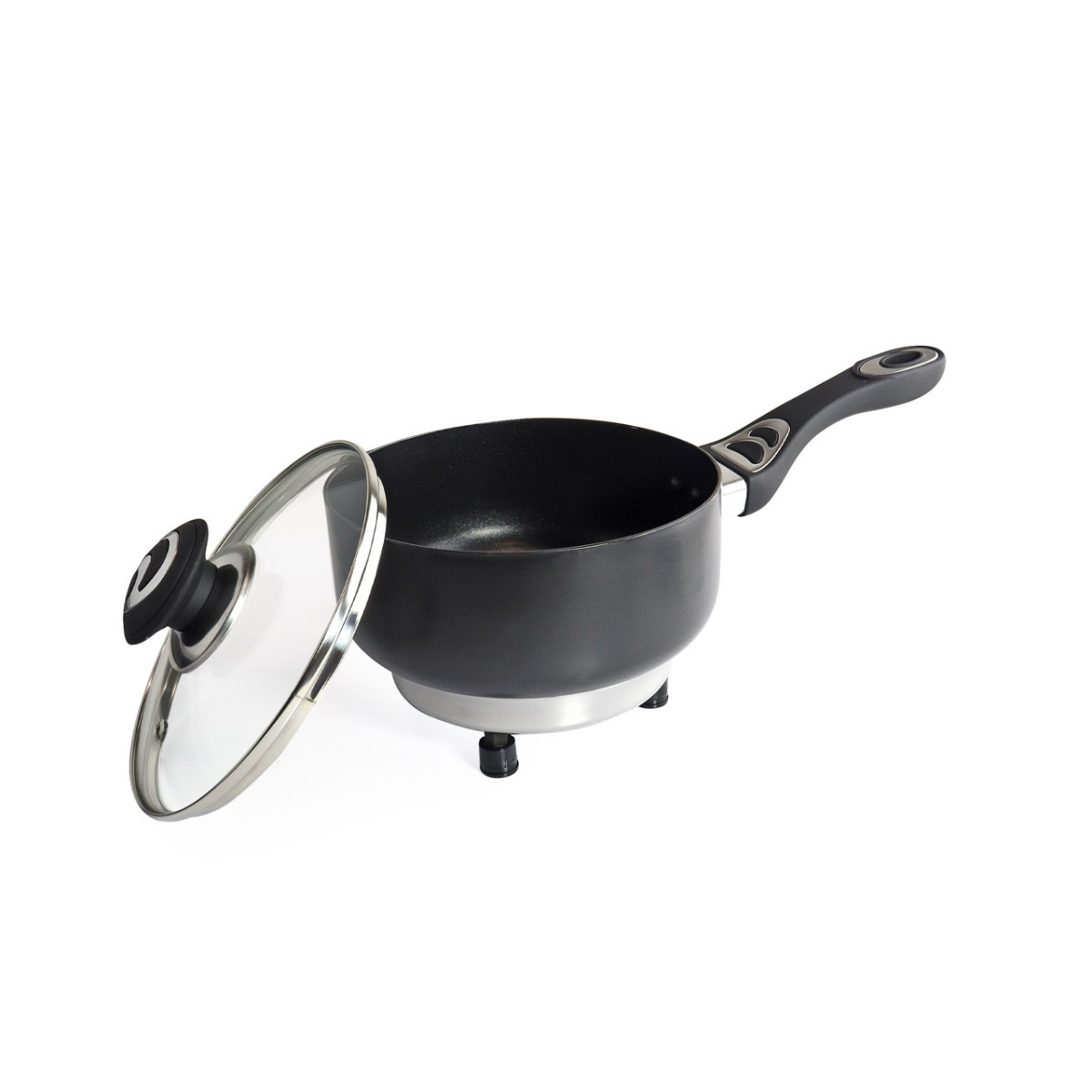 Elektrisk gryta med lock för bil, 18 cm x 8 cm 250W 24V, AMIO-02535