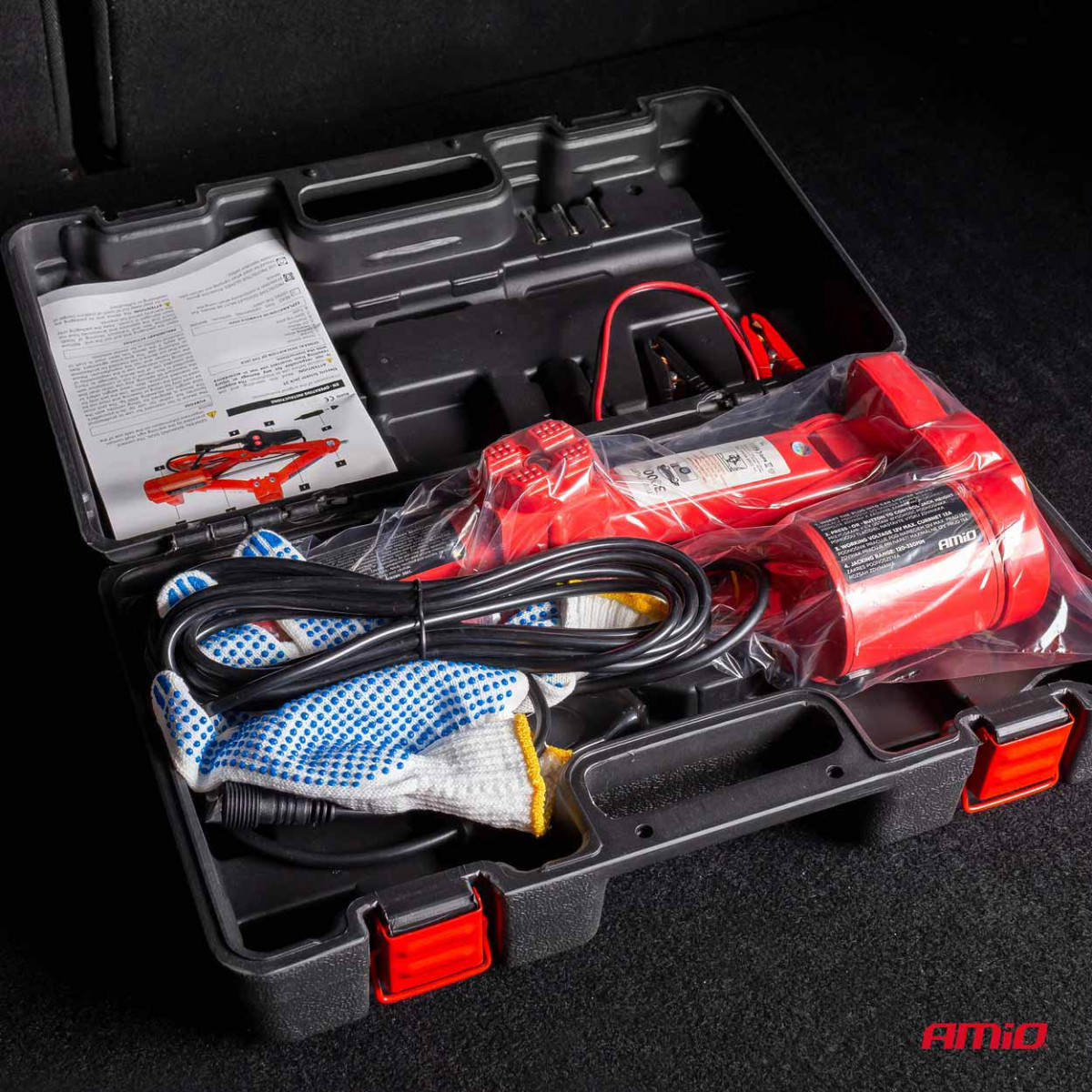 Elektrisk trapetslyft 3000 kg, 12 V med fjärrkontroll och reparationssats AMIO-02406