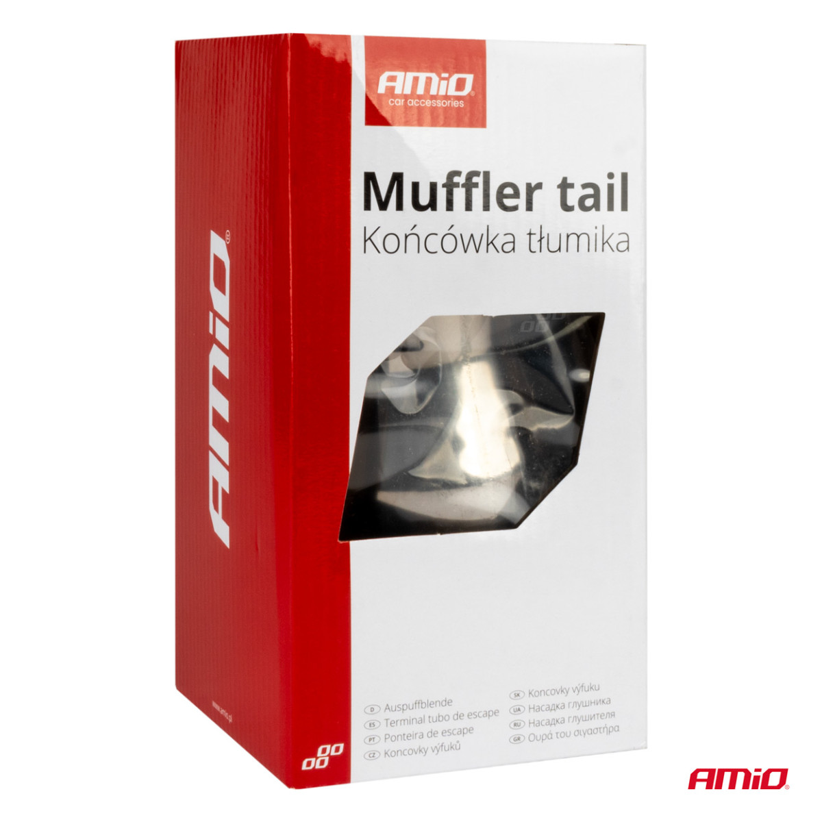 Ljuddämparmunstycke, rostfritt stål, mattsvart AMiO-04061