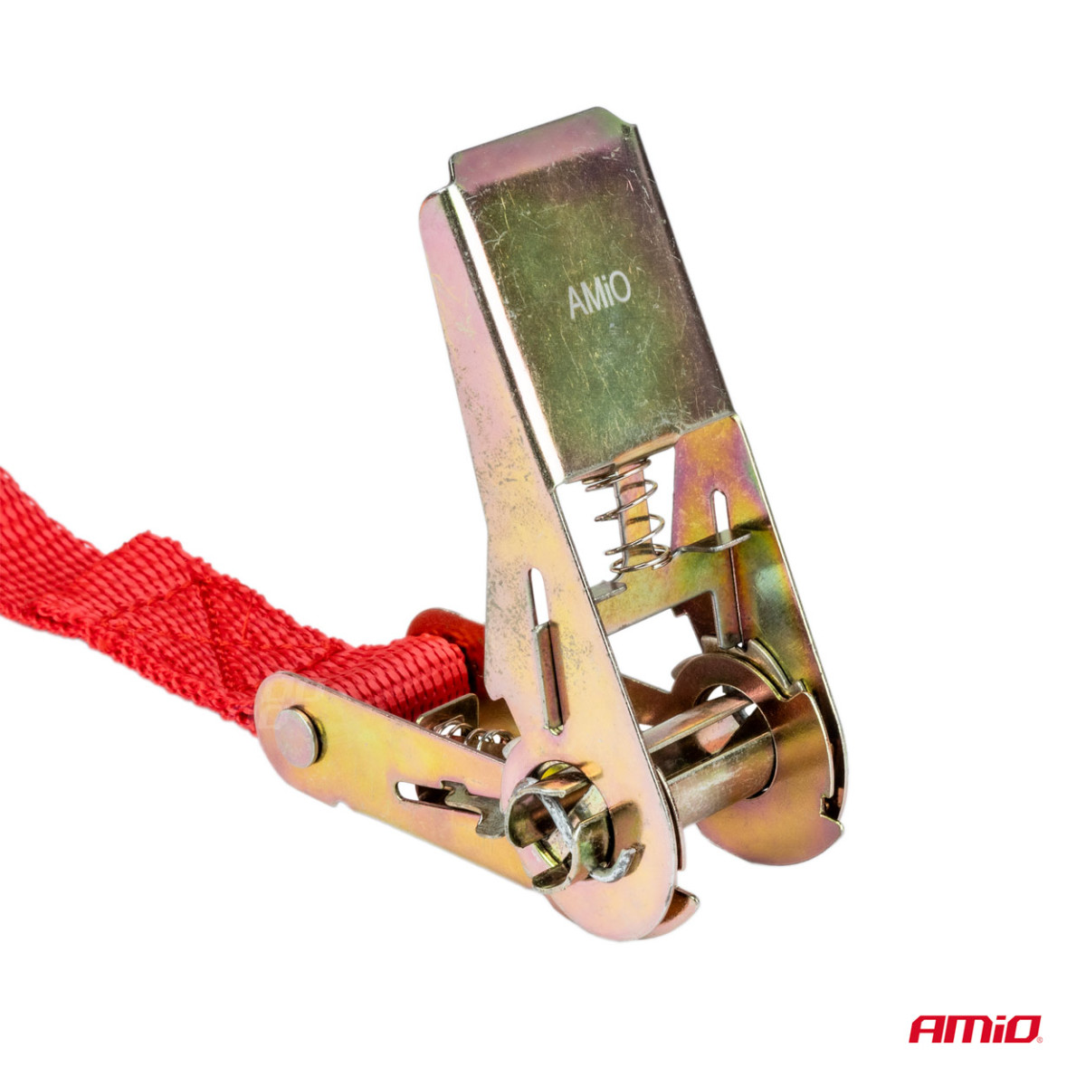 Lastsurrningsband med spännare 350 kg, 5 mx 25 mm, BELT-01, AMIO-01723