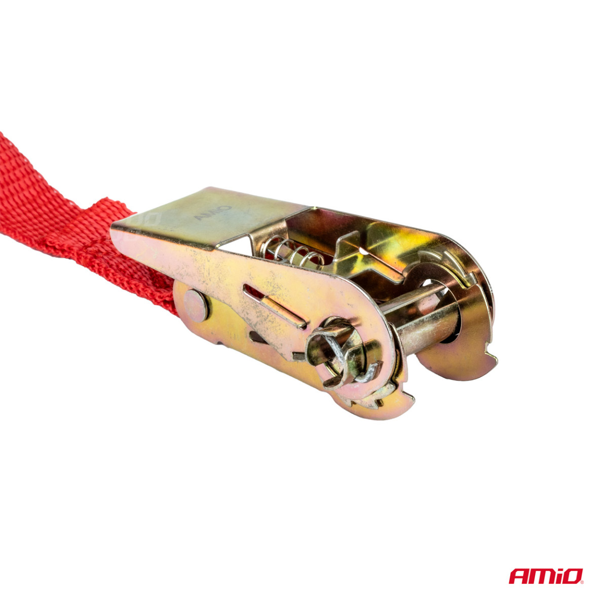 Lastsurrningsband med spännare 350 kg, 5 mx 25 mm, BELT-01, AMIO-01723