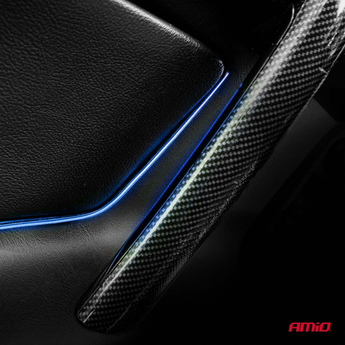 Flexibla sido-COB LED-remsor 2x30 cm 12V, blå