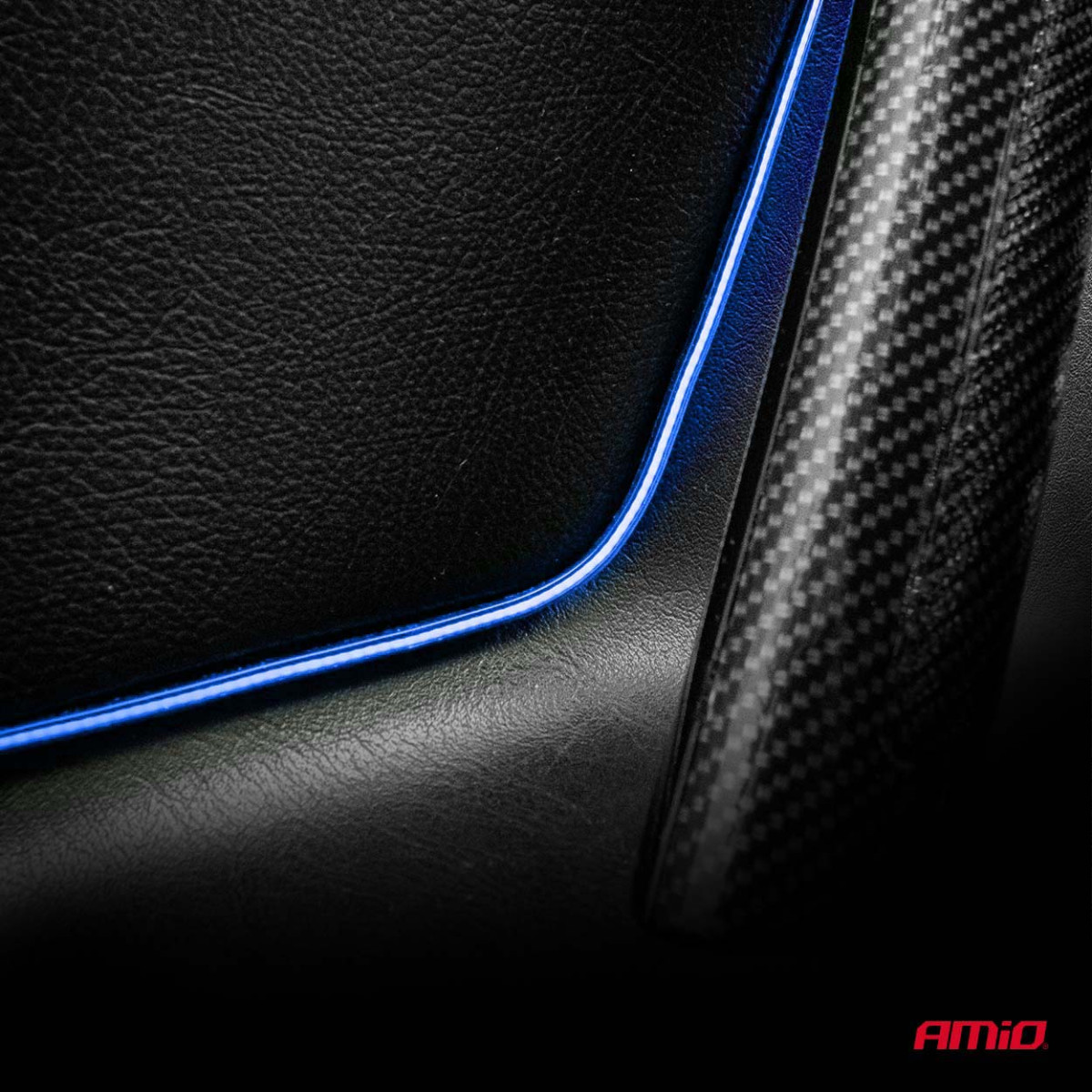 Flexibla sido-COB LED-remsor 2x30 cm 12V, blå