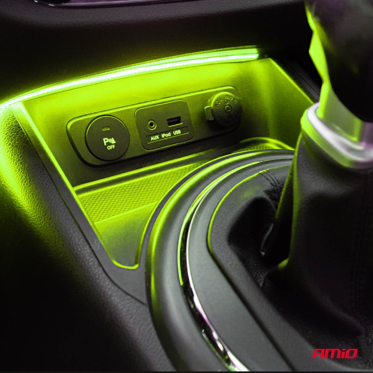 Flexibla COB LED-remsor 2x30 cm 12V, gröna