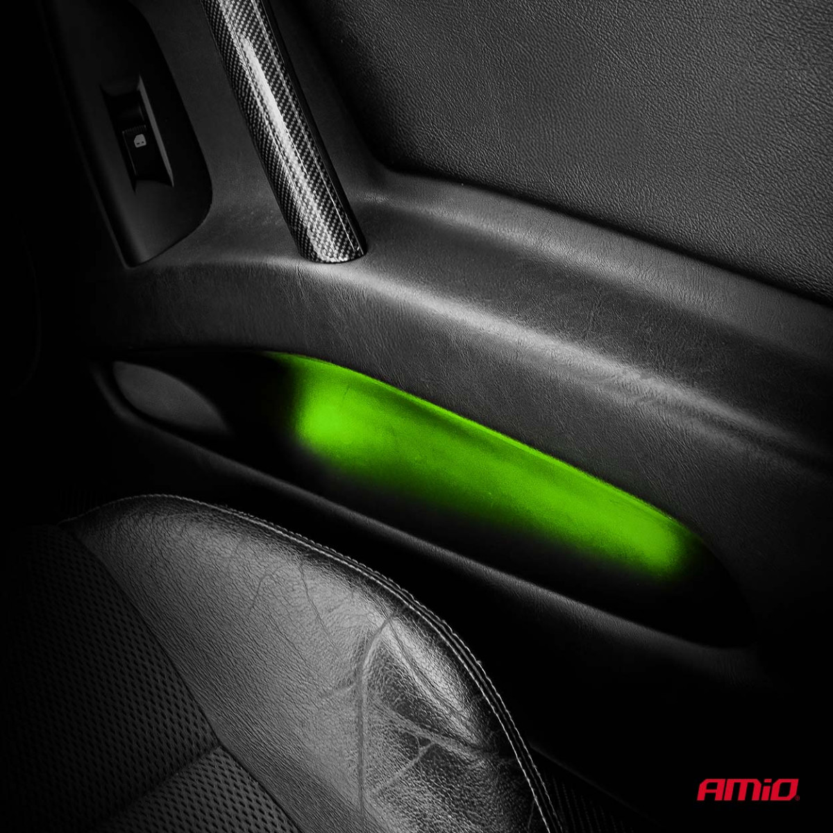 Flexibla COB LED-remsor 2x30 cm 12V, gröna