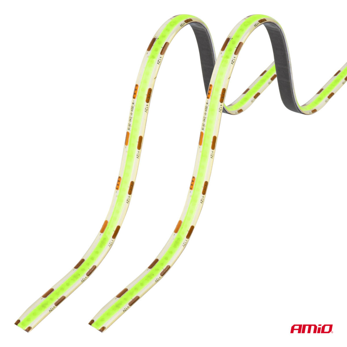 Flexibla COB LED-remsor 2x30 cm 12V, gröna