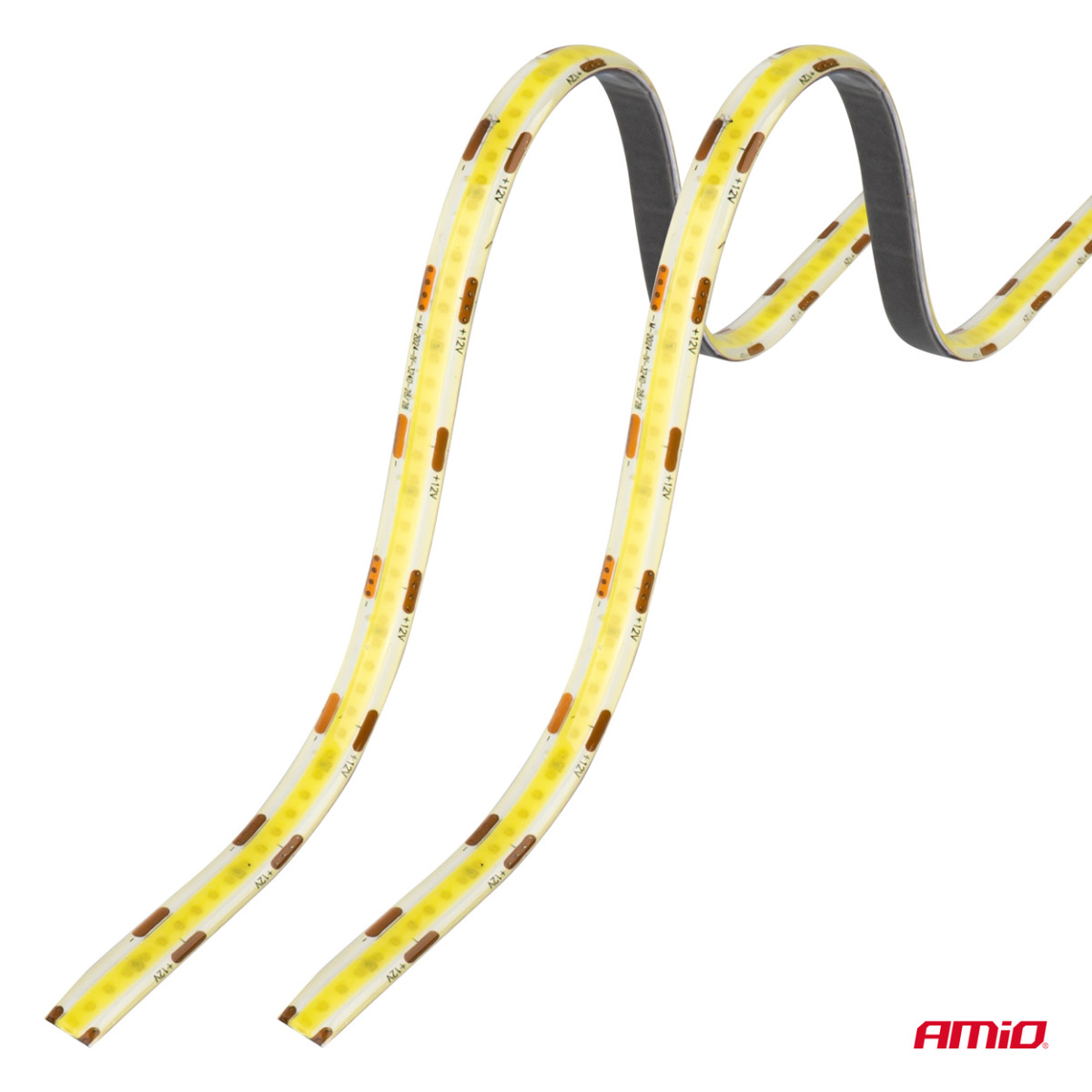 Flexibla COB LED-remsor 2x30 cm 12V, vita