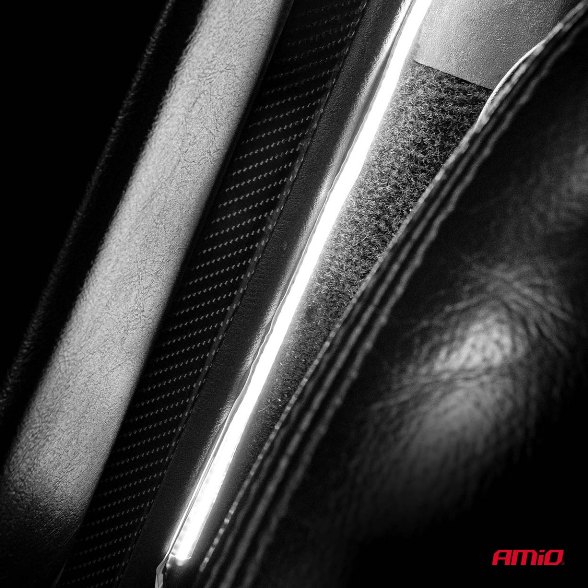 Flexibla COB LED-remsor 2x30 cm 12V, vita