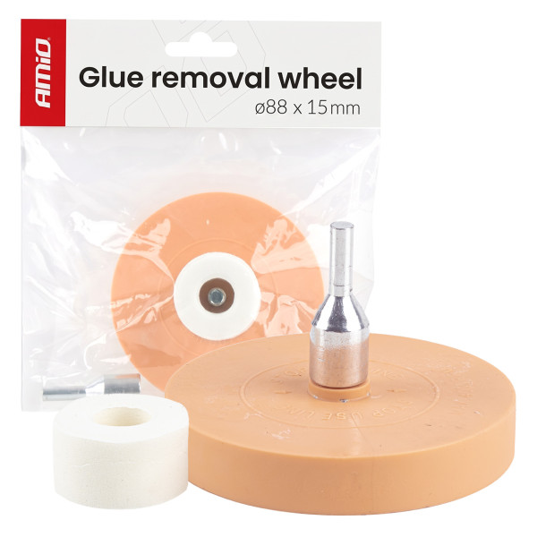 Gummiskiva för borttagning av självhäftande material, 88 mm AMIO-04926 Gummiskiva för borttagning av självhäftande material, 88 mm AMIO-04926