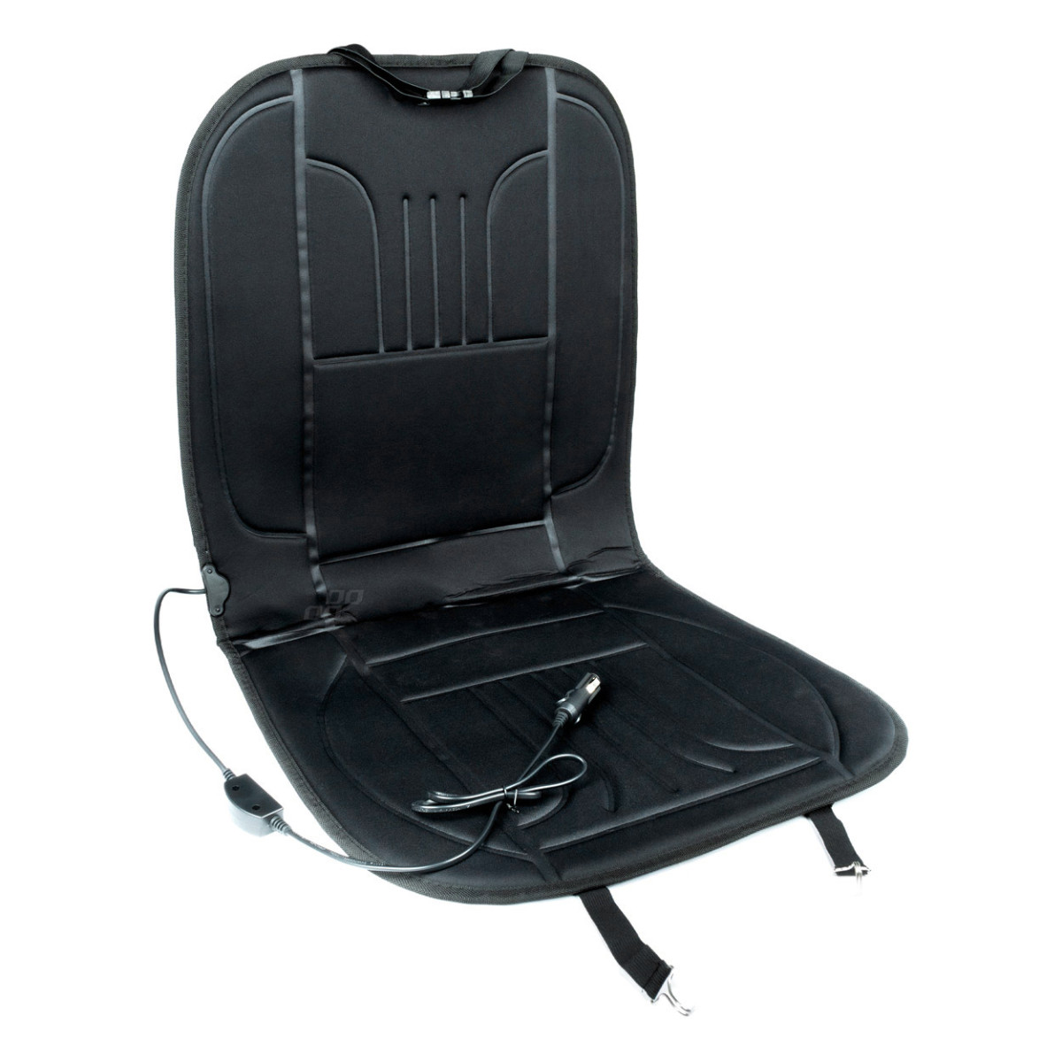 Uppvärmd sittmatta 98 x 48 cm, 12V DC - svart