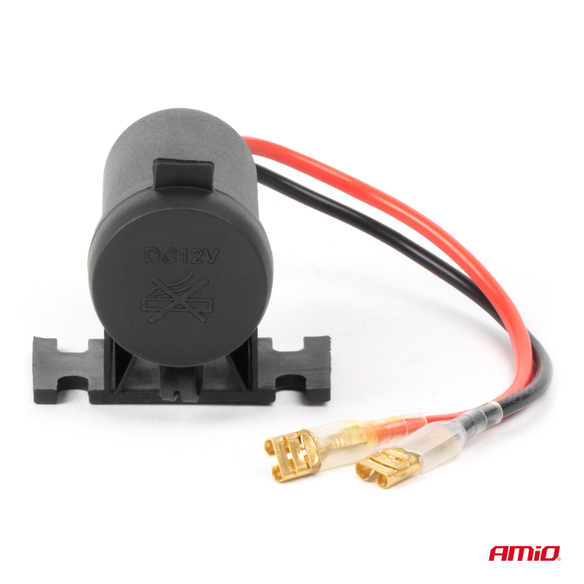 Hermetiskt tillslutet biluttag 12/24V AMIO-04129