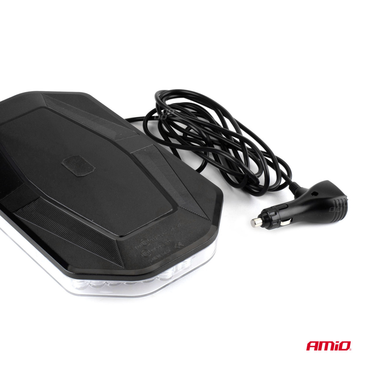 LED-varningslampa WLB78, magnetisk, 48 LED, 293x171 mm, 12/24V, R65 R10, IP56, AMIO-02920