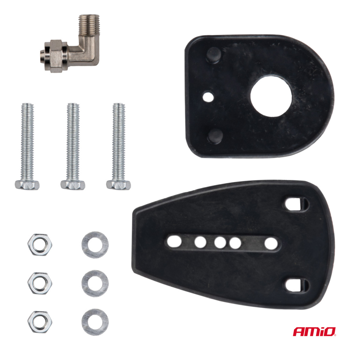 Horn – krom, 620 mm, 115 dB, 12/24V, Låg ton, AMIO-04078