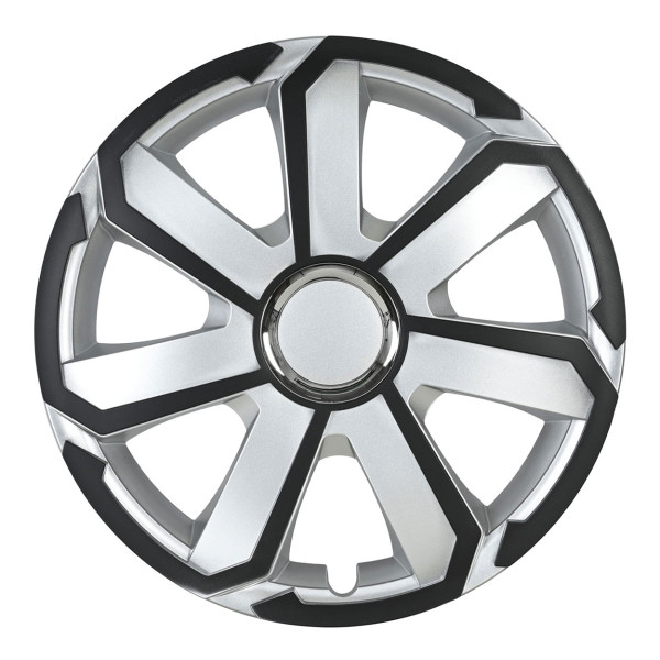 Hjulkapsel 1 st. AEROSPIN, silver och svart 16" Hjulkapsel 1 st. AEROSPIN, silver och svart 16"