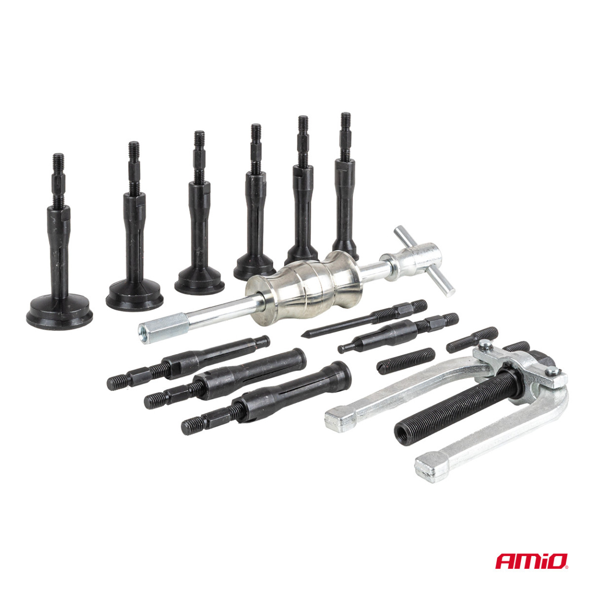 Tröghetshammare för lagerdemontering 8–58 mm, 16 st. AMIO-04758