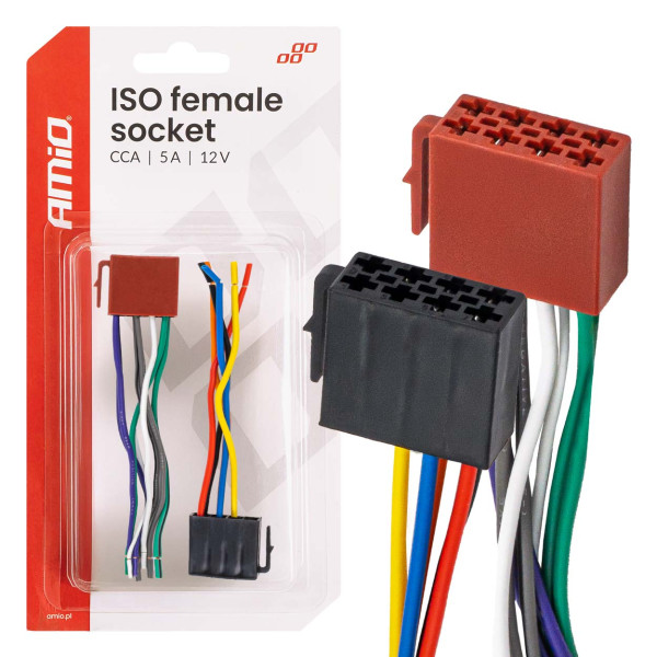 ISO CCA 5A 12V honkontakt, AMIO-04444