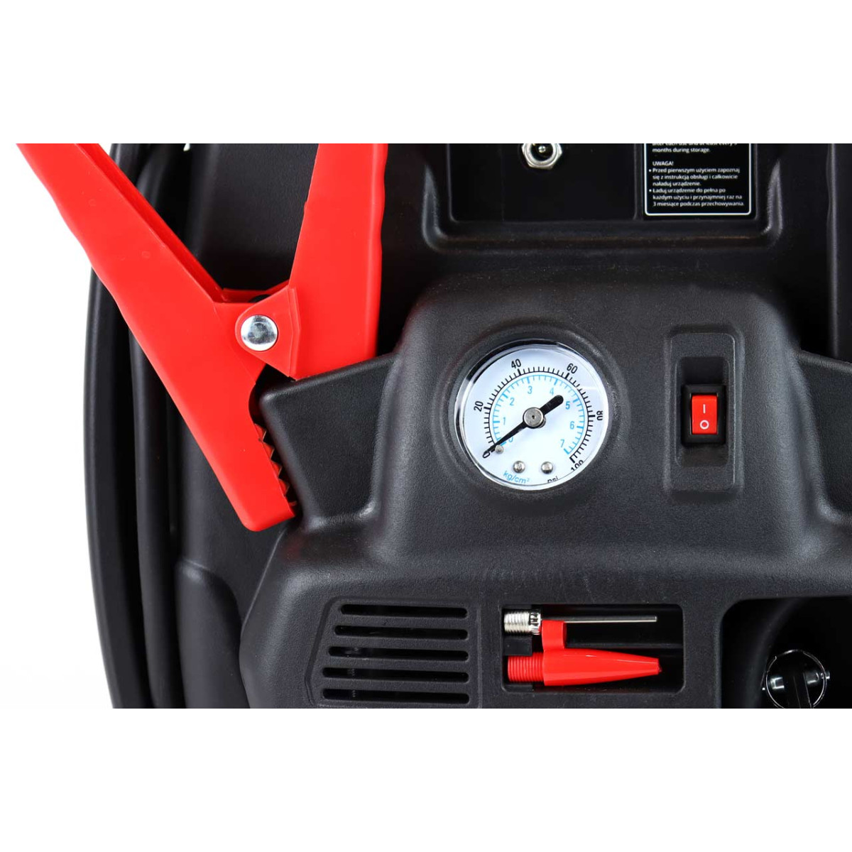 4-i-1 Bilstartare/LED/Kompressor/Powerbank 12V 17Ah 900A JS01 AMIO-02523