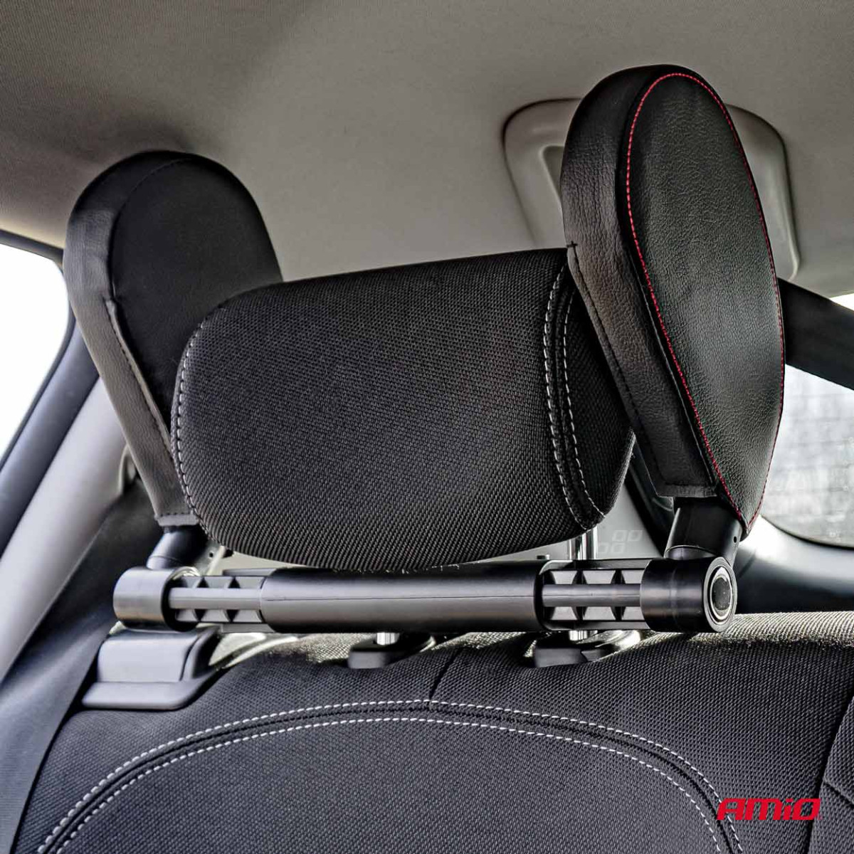 Nackstöd för bilsovrum, lädermodell AMIO-02957