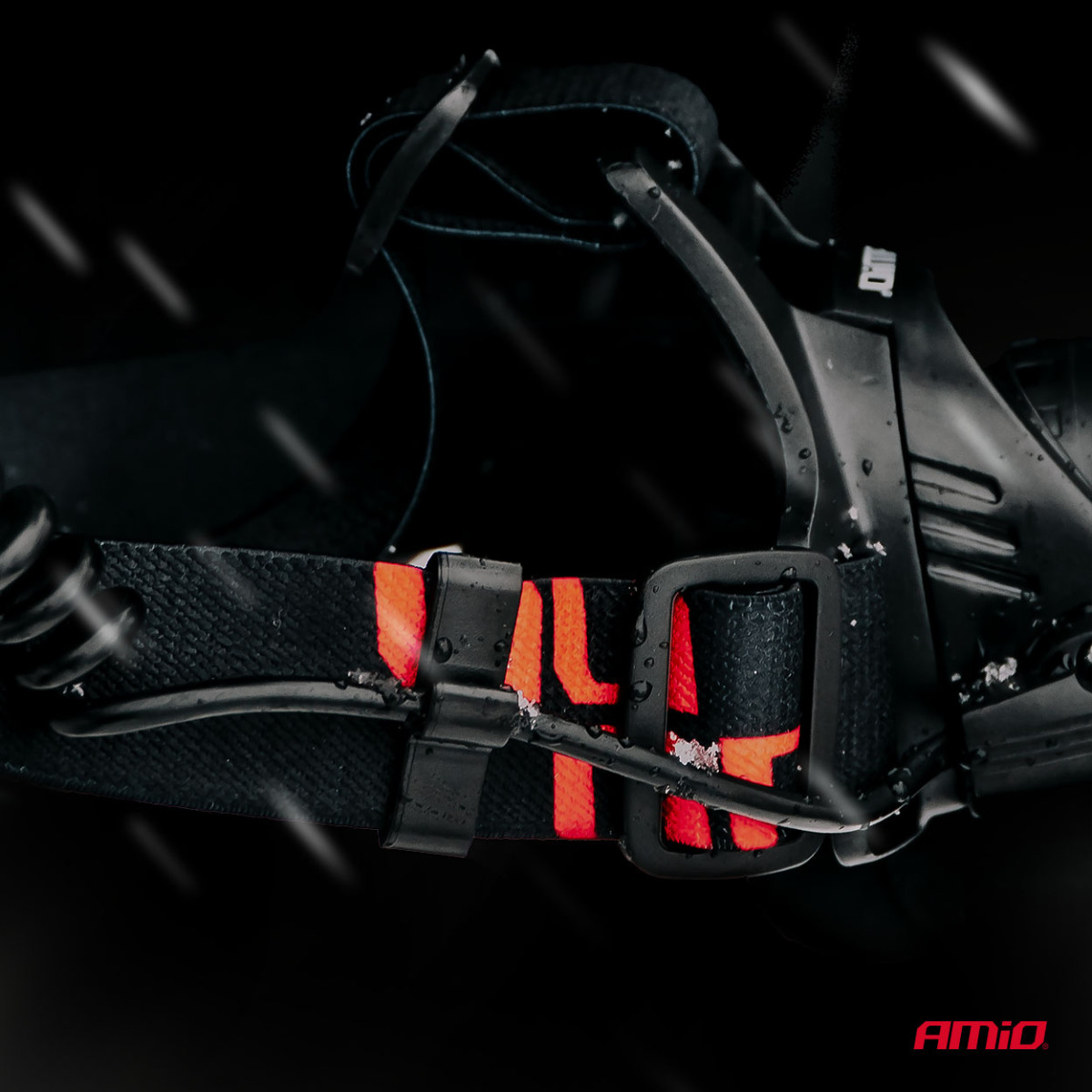 Uppladdningsbar LED-pannlampa T6 3600mAh AMIO-04664