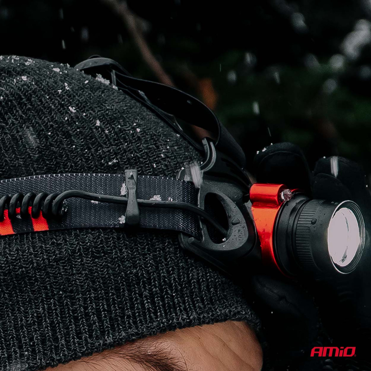 Uppladdningsbar LED-pannlampa T6, 3600 mAh AMIO-04665