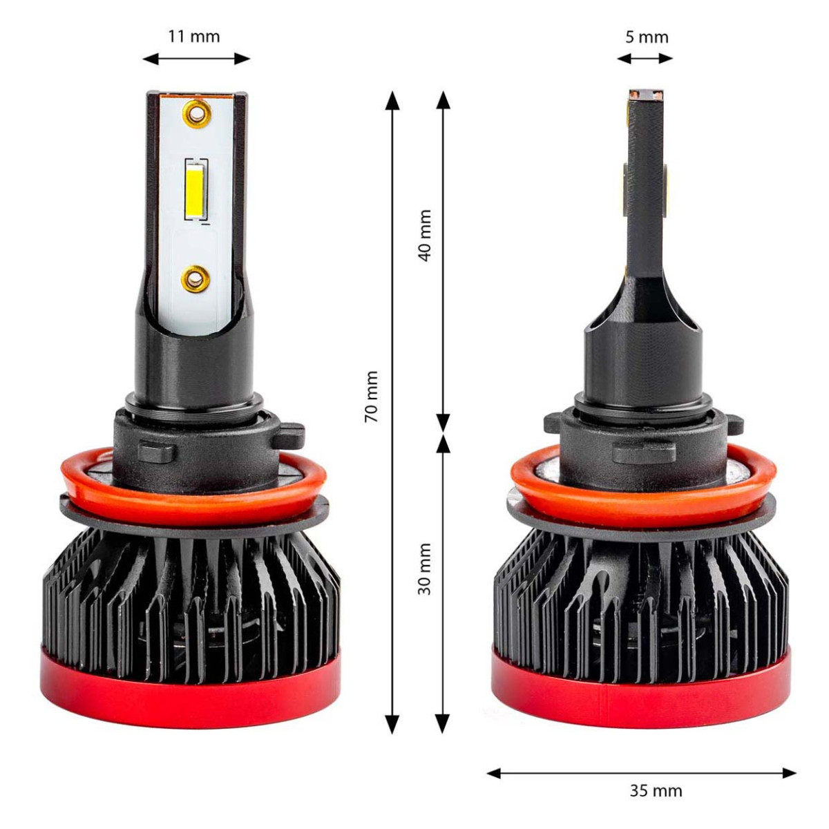 LED-strålkastarlampor BF-serien H8/H9/H11/H16 AMiO-02245