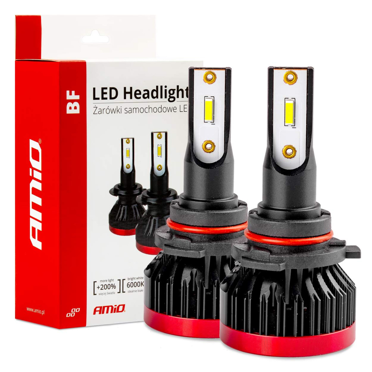 LED-strålkastarlampor BF-serien HB3 9005/HIR1 9011/H10 AMiO-02246