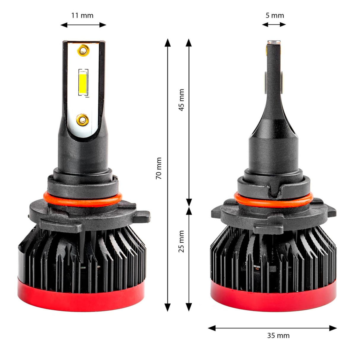 LED-strålkastarlampor BF-serien HB3 9005/HIR1 9011/H10 AMiO-02246