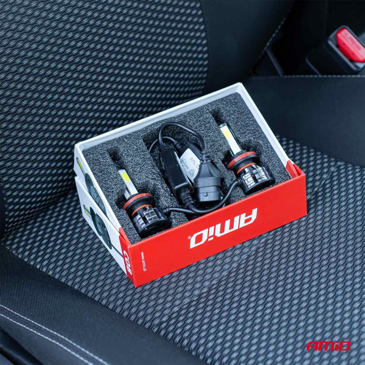 LED-strålkastarlampor COB-serien H1 AMiO-02842