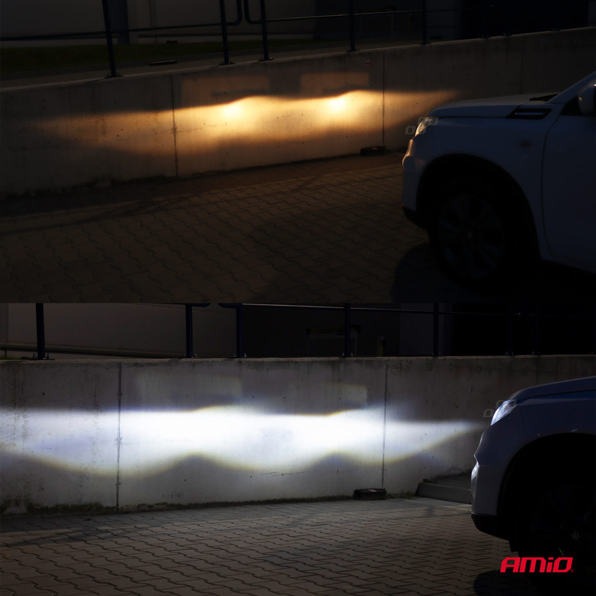 LED-strålkastarlampor COB-serien H1 AMiO-02842