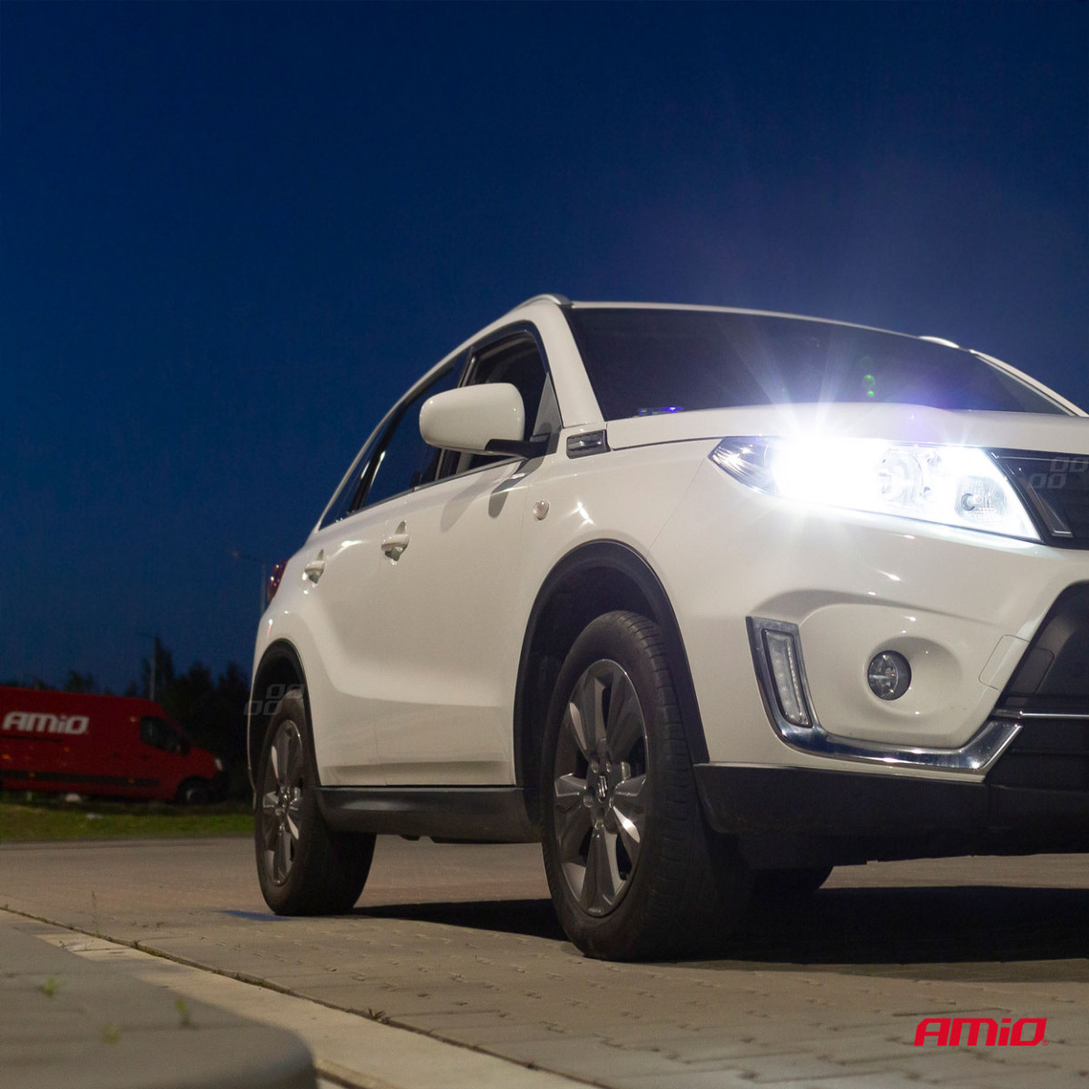 LED-strålkastarlampor COB-serien H8/H9/H11 AMiO-02845