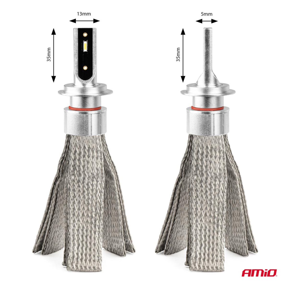 LED-strålkastarlampor FLEX+ Serie H7 Canbus 6000K 12-24V AMIO-03659