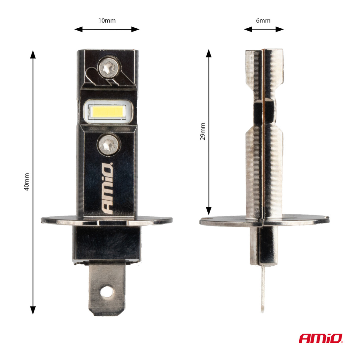 LED-strålkastarlampor Hybridserie H3 6000K Canbus 60W AMIO-04113