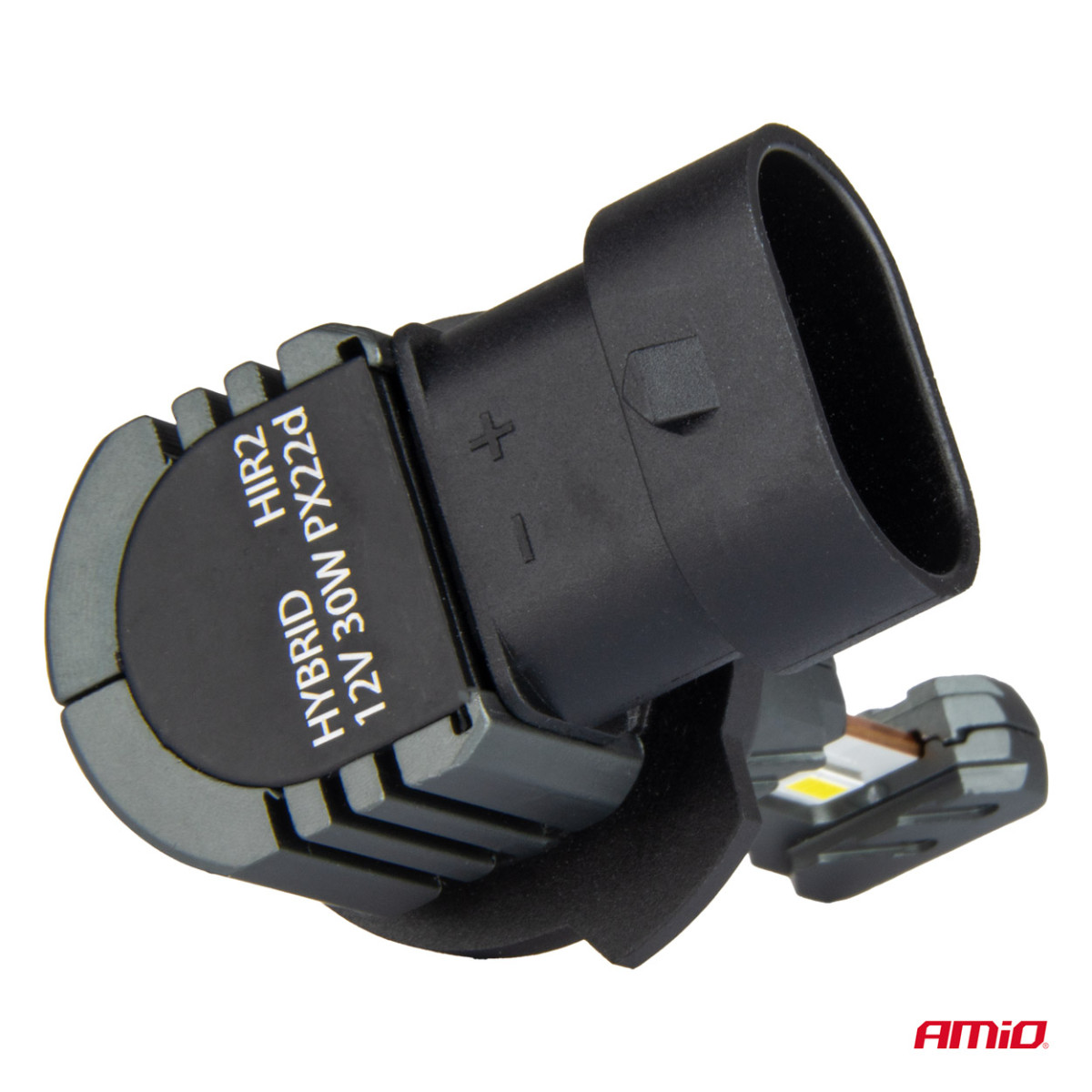 LED-strålkastarlampor Hybridserien HIR2 6000K Canbus 60W, AMIO-04119