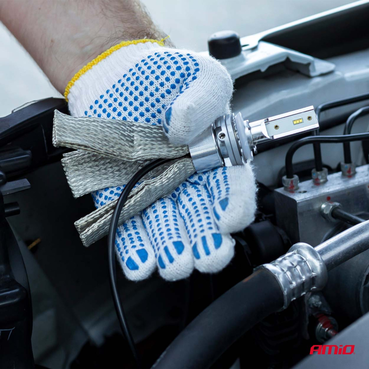 LED-strålkastarlampor RS+-serien H8/H9/H11 50W AMIO-01086