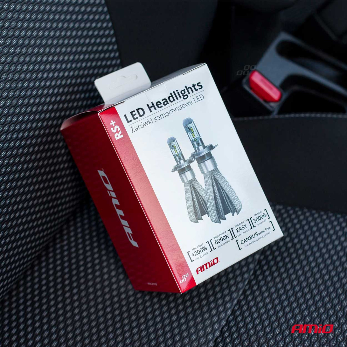 LED-strålkastarlampor RS+ Serie HB3 9005 50W AMIO-01087