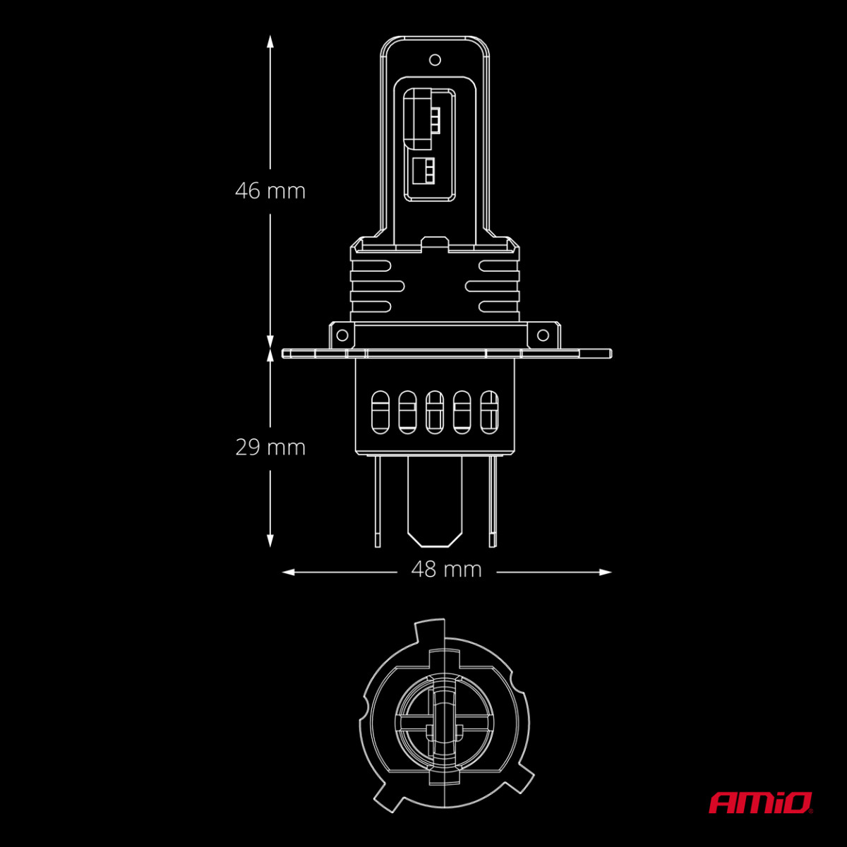 LED-billampor H4/H19 F26 PRO LumiTec LIMITED +130% DUO FULL CANBUS 12V/24V AMIO-04871