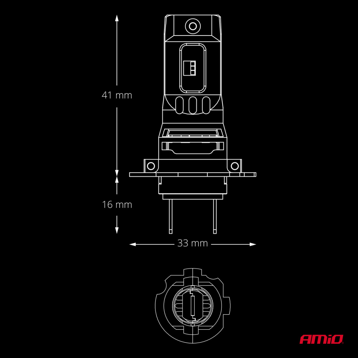 LED-billampor H7/H18 F26 PRO LumiTec LIMITED +130% DUO FULL CANBUS 12V/24V AMIO-04872