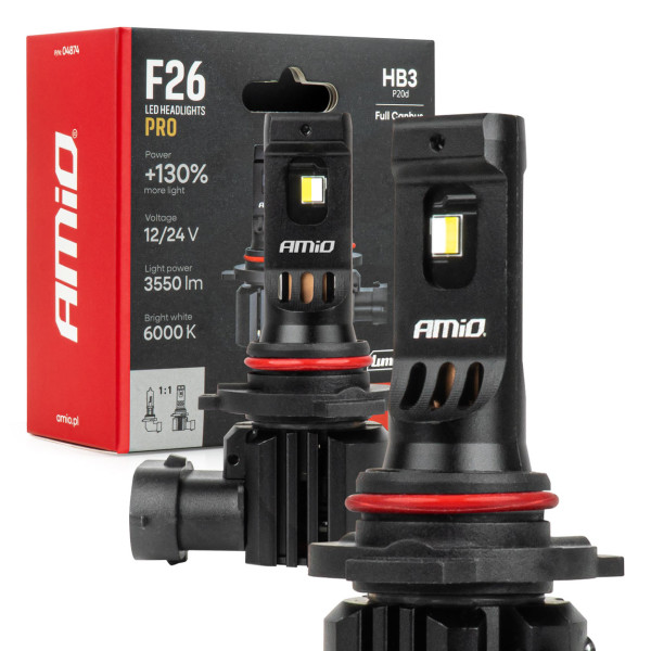 LED-billampor HB3 F26 PRO LumiTec LIMITED +130% DUO FULL CANBUS 12V/24V AMIO-04874