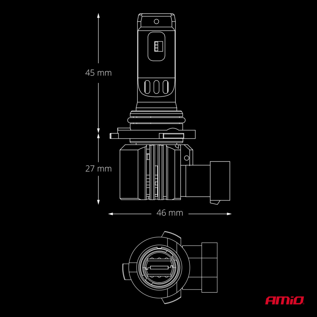 LED-billampor HB4 F26 PRO LumiTec LIMITED +130% DUO FULL CANBUS 12V/24V AMIO-04875